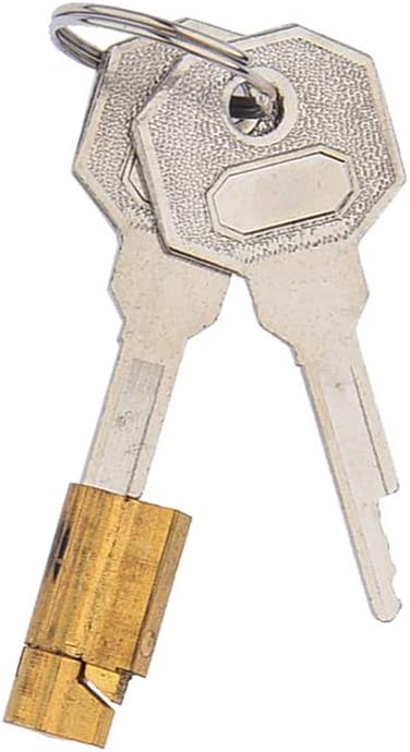Chastity Cage Accessories - Copper Lock Core w/ 2 Keys | Stealth Lock Replacement For Male Penis Cage, Compatible with Cobra Series V2 V3 V4 Male Chastity Device BDSM Sex Toy