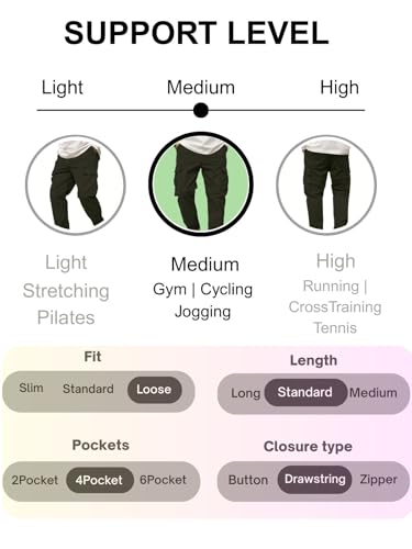 Image of Leriya Fashion Men's Cargo Pants | 4 Pocket Cotton Cargo Joggers for Men | Loose Fit Stylish Pant with Pockets | Casual Baggy Trousers & Streetwear Lower