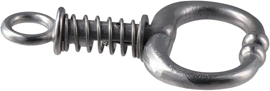 Cow Nose Ring Silver Livestock Stainless Steel Spring Bullnose Pliers Animals Equipment Automatic Locking Bull Nose Lead Farming Husbandry Accessory
