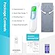 KKmier Fieberthermometer Ohr Fieberthermometer Baby Ohr und Stirn Kontaktlos Medizinisches Infrarotes Stirn- und Ohrthermometer 1s Rasant lesen 4 in 1 Digital Thermometer mit Fieberalarm