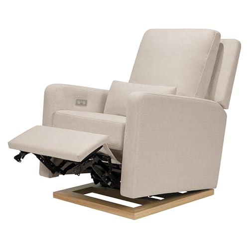 Image of Babyletto Sigi Nursery Recliner /Glider in Performance Beach Eco-Weave
