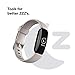 Fitbit Inspire 2 Health & Fitness Tracker with a Free 1-Year Premium Trial, 24/7 Heart Rate, Lunar White, One Size (S & L Bands Included)