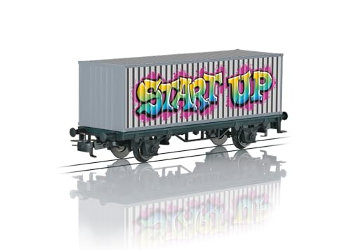 Carro contenedor Graffiti H0 44831 para vías de corriente alterna de Época V