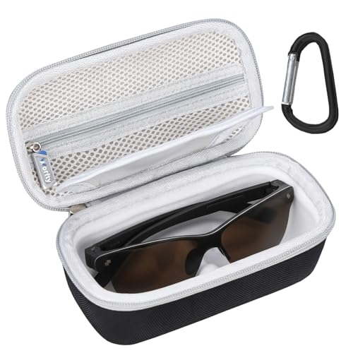 worfty Case for RayNeo Air 3s / 3s Pro for XREAL One Pro/ 1S for VITURE Luma Pro/Ultra Pro XR/AR Glasses - Travel Protective Carrying Storage Bag (Case Only) (Black&Grey)