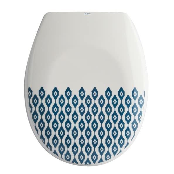 MSV Siedzenie WC, Niebieski/Biały, 45.5x37x5 cm, 46 Sztuk
