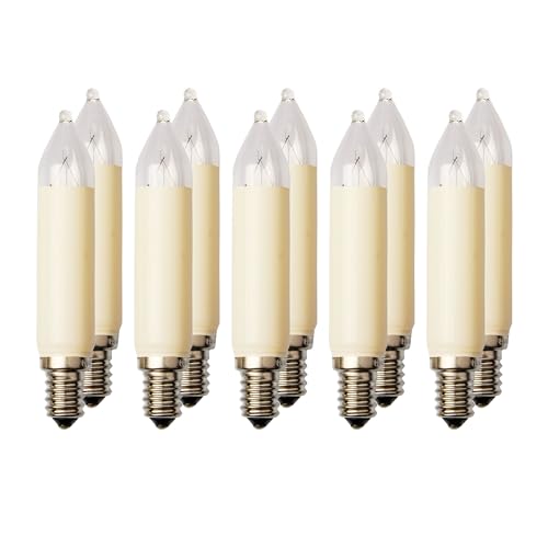 Ampoule E14 4W incandescence Hellum mini candle claire pour luminaire