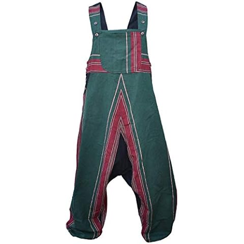 Gheri - Mono de algodón para hombre, color verde Cover