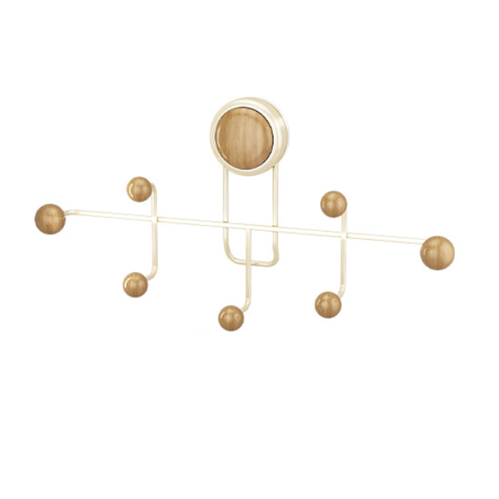 Virelynx Yellow Suction Cup Hooks – Multi-Hook Design No Drilling Wall Hanger, Large Storage Capacity Rack For Entrance Bedroom Bathroom