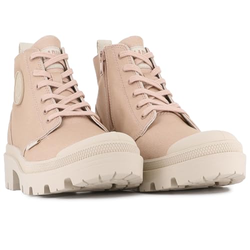 Image of Palladium Women's Pallabase Twill Canvas Combat Ankle Boots | Casual Boots