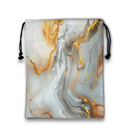Image of Marble Grey Gymnastics Grip Bag Small Drawstring Gym Bag Outdoor Storage