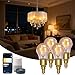 Produktbild Aigostar Alexa Glühbirne E14, Smart LED Vintage Lampe, Smarte Glühbirne G45 Bernstein Globe, 4.5W 470LM, Warmweiß Dimmbar 2700K -6500K, Kompatibel mit Alexa und Google Home, 4 Stücke