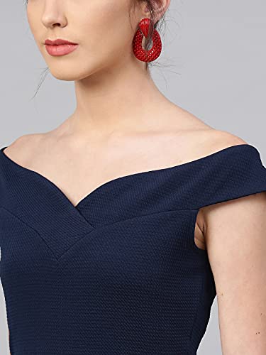 Image of Shasmi Women's Comfortable Mustard Sweetheart Neck Sleeveless Solid Midi Bodycon Casual Western Stylish Dress for Womens