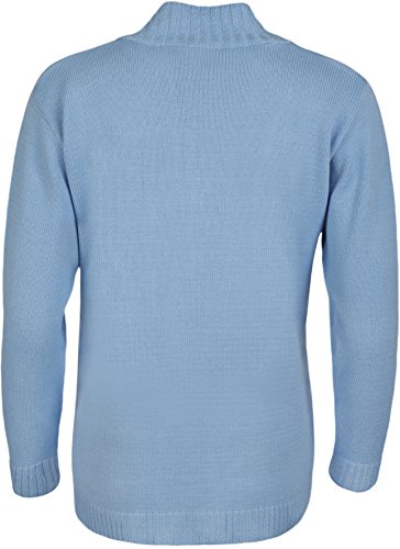 Image of WearAll Plus Size Womens Button Long Sleeve Pocket Top Ladies Knitted Cardigan - 4-22