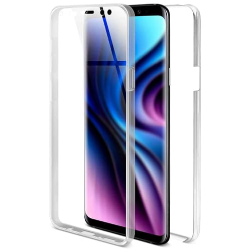 Touch Case Custodia per Samsung Galaxy S9 Plus Antiurto Protezione Completa a 360° Trasparente per Cellulare con Schermo Ultra-Chiaro