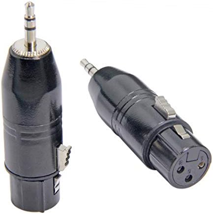 Ancable XLR to 1/8, XLR Female Jack to 3.5mm Stereo TRS Plug, Audio Convertor for Microphone, Recorder, Camera, Camcorder