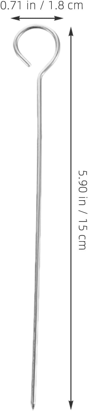ULTECHNOVO 20pcs Candle Wick Centering Pin Stainless Steel Punch Needle for Candle Making Lightweight Tool Punches Clean Holes 6 Inch Positioning Pin for Home and Professional