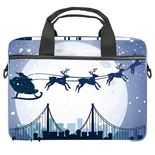Pochette ordi portable 13.3" cadeau de Noël renne multicolore