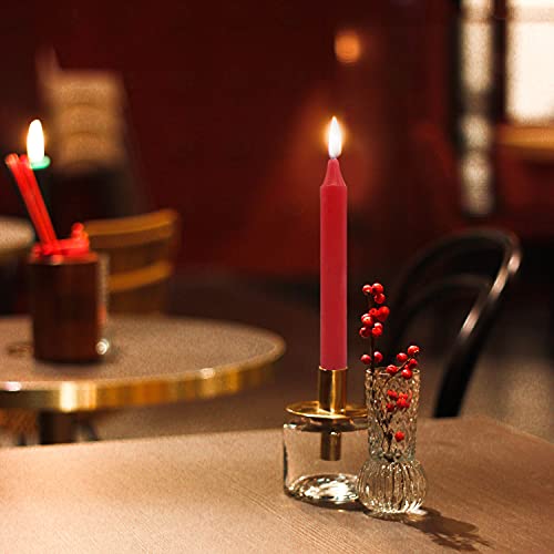 Image of AuraDecor Pack of 14 Stick Candles || Especially Meant for Healing, Chakras, Ritual Candles, Decoration, Lighting, Home Decor || Burning Time 3 to 4 Hours Each (Multicolour)