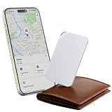 Epicka Wallet Tracker Card for Apple Find My, MFi Certified, 6-8 Year Battery & IP67 Water Resistant, NFC & Bluetooth Item Locator for Keys, Bags, Passport, iOS Only, 1 Pack, White