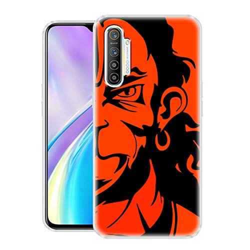 Image of Fashionury inchHanuman JI Soft Silicon Lightweight Slimfit Printed Back Cover for Realme XT