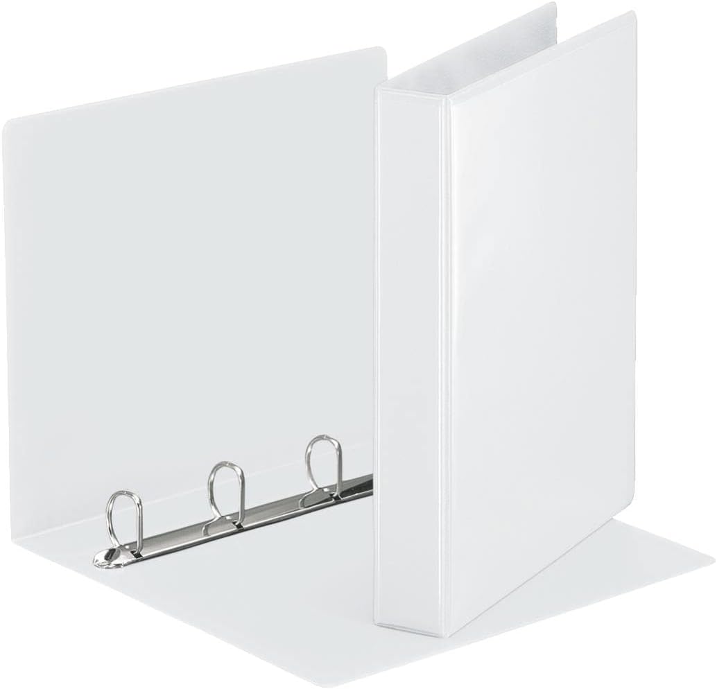 Esselte Essentials Presentation Binder, PP, 3 cm Ring Diameter, 49703 - A4, White