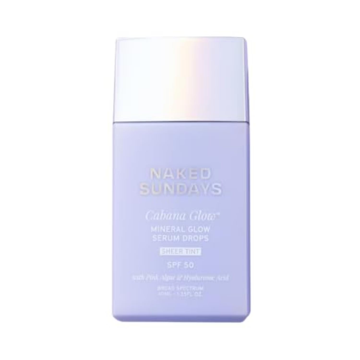 Naked Sundays CabanaGlow Tinted Mineral Sunscreen SPF 50 – Sheer Serum Drops for Face – Non-Nano Zinc Oxide, Hyaluronic  — beauty deal on Shopping With Noya