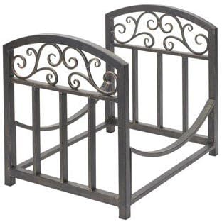 Panacea Scroll Log Bin 15 " X 18 " X 13 " Brushed Bronze