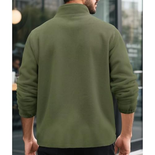 Manatsulife メンズフリースジャケット W01