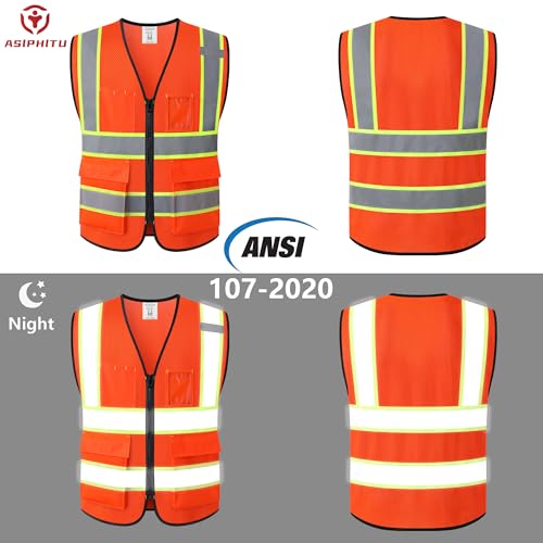 Image of Safety Vest for Men Women Reflective Construction Vest