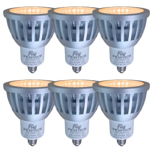 FWAYTECH ez10 led電球 12V COB7W JR50ダイクロ型 ハロゲン電球60W～75W相当 密閉器具対応 (電球色相当(2700K), 7W EZ10口金 60度(6個))