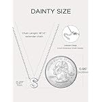 ChicSilver 925 Sterling Silver Initial Necklace for Women Dainty Letter Jewelry Personalized Gift (with Gift Box) - Image 5