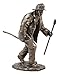 Gifts & Decor Ebros Faux Bronze Fireman with Fire Axe and Fork Statue 7.25