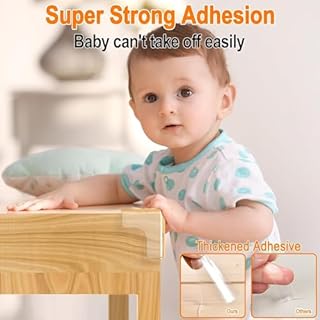 Corner Protectors, E-PROUSE 12PCS Pre-taped Corner Protectors for Kids, Table Corner Guards Protectors Baby for Sharp Corners with Thick Strong Adhesion