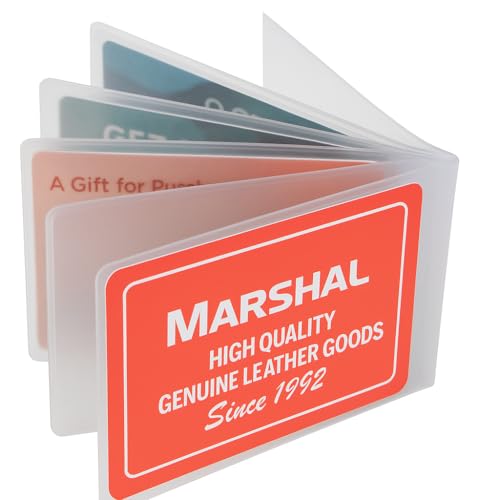 MARSHAL Plastic Wallet Inserts, Replacement Windows (C) Pull Tab