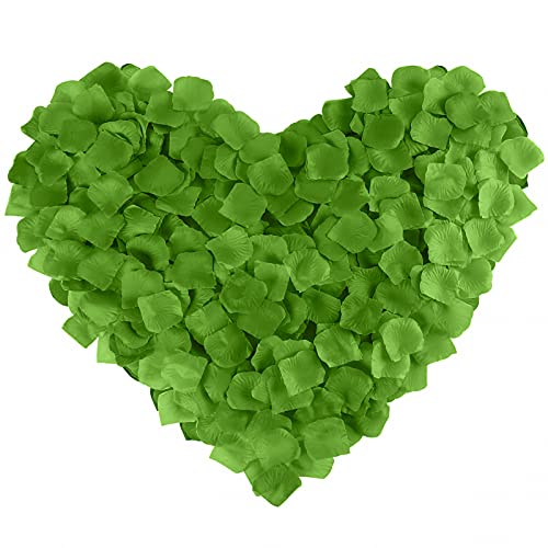 Neo Loons 1000 Pcs Artificial Silk Rose Petals Decoration Wedding Party Color Green #TOP6
