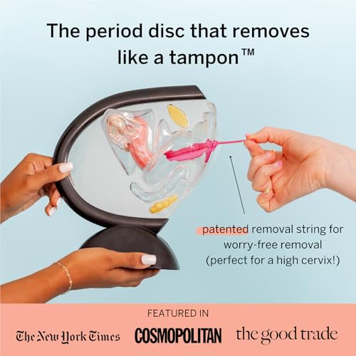Image of Pixie Menstrual Disc for Feminine Care - Ranked 1 for Best Tampon Alternative Period Disc - 100% Medical-Grade Silicone - Removes Like a Tampon - Wear 12 Hours - Capacity of 7 Tampons (Large)