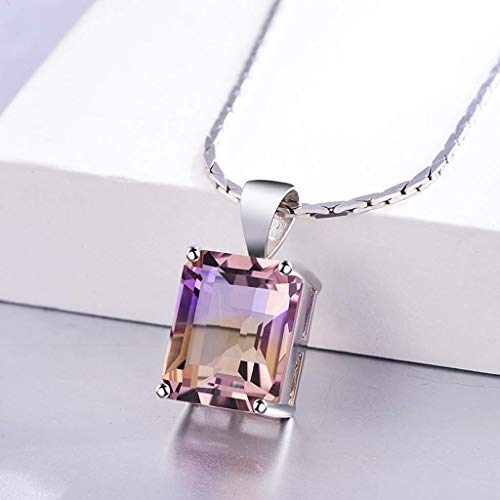 Collier anti-ternissement améthyste violette argent 925 hypoallergénique