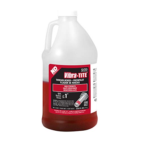 Vibra-TITE - 14000 140 Permanent High Strength Anaerobic Threadlocker, 1 liter Jug, Red