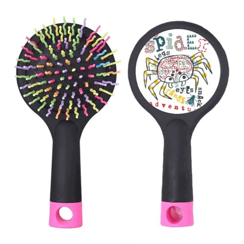 Brosse démêlante de type brosse à cheveux pneumatique à coussin pour un cuir chevelu protégé