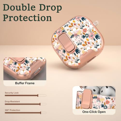 Image of ZORBES AirPods 4 Case Clear TPU Cover with Keychain for Daily Use