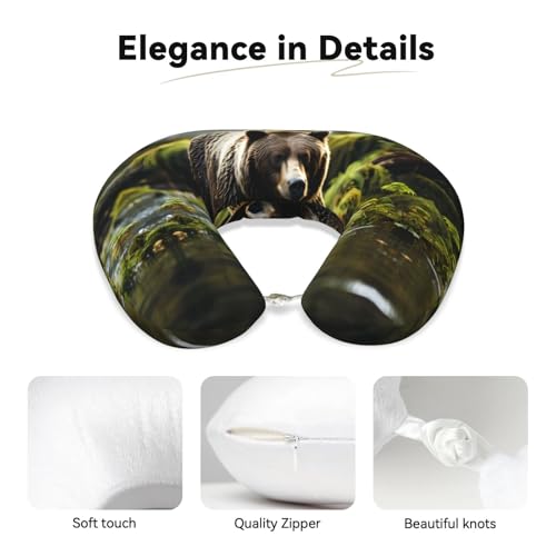 Almohada viscoelástica de viaje con funda lavable miniatura 3