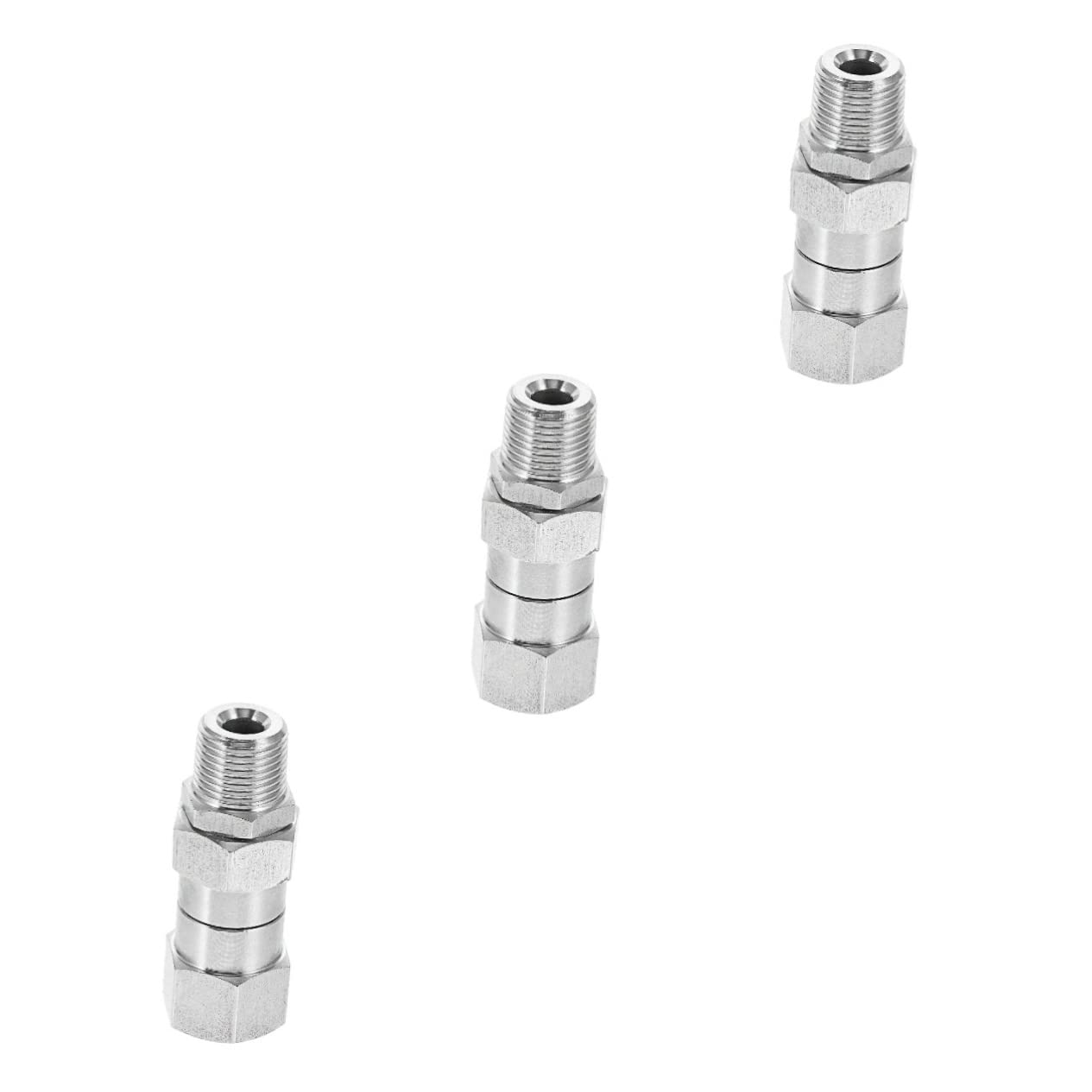 Gatuida 3stücke Kompressionsadapter Aus Edelstahl Gerader Rohrverbinder Mit Sicherem Einfache Installation Anti-leck-funktion Geeignet Für Wasser Und Gasleitungen
