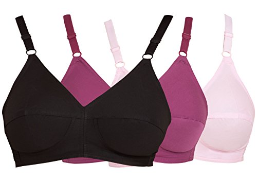 Image of SOUMINIE - U Shaped Back - 100% Cotton Full Figure Bra - Minimizer - Non Padded - Full Coverage Wirefree Seamed Bra
