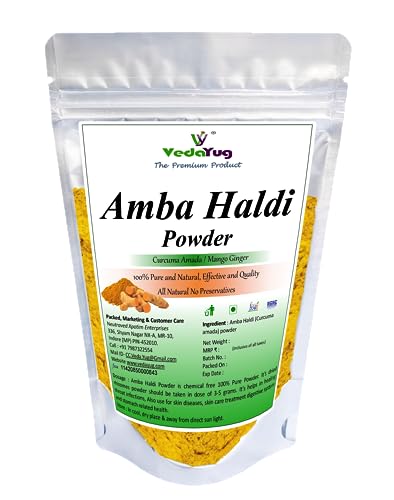 VY VedaYug Amba Haldi Powder (100 G) | Natural & Pure Organic Amba Haldi Powd...
