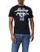 Ford Herren Mustang Stripes T Shirt, Schwarz, M EU