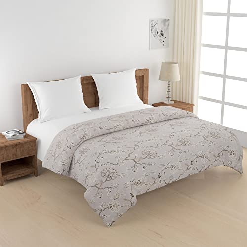 Image of Swayam Double Size AC Comforter | 254 cm X 228 cm | Grey, 150 GSM | Comes with Health Layer : Prevents oozing Out of Fibre