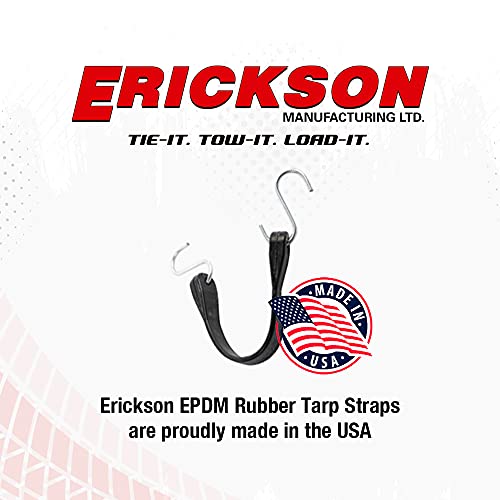 Erickson 06601 10" Long Industrial Epdm Rubber Tarp Strap, (Pack Of 4) #TOP5