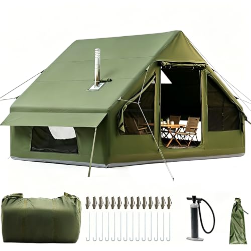 Aufblasbares Campingzelt mit Pumpe, 420D Oxford Glamping...