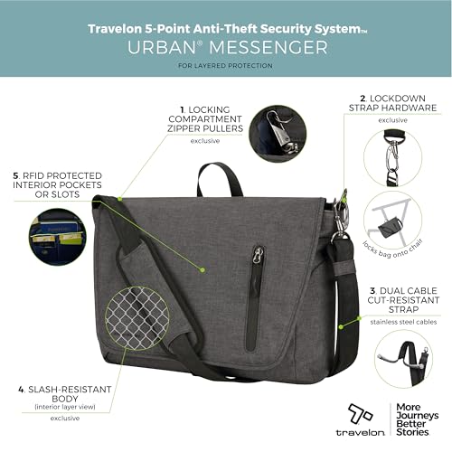 Image of Travelon Anti Theft Urban Messenger Bag