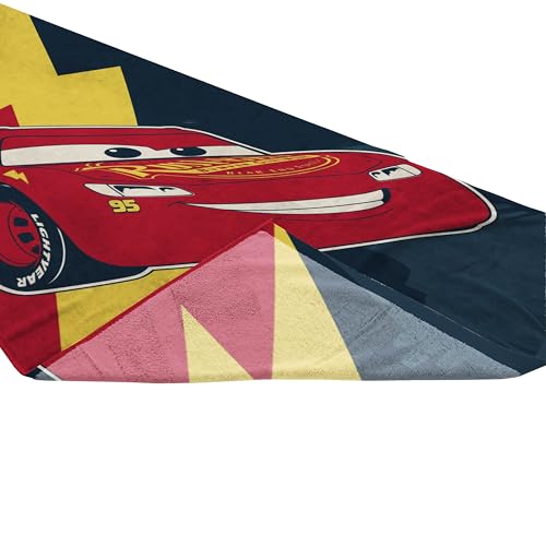 Jay Franco Kids Beach Towel - 100% Cotton Super Soft Absorbent Bath Towel, 28" x 58" Inch Lightweight for Travel, Official Licensed Product, Multi - Cars by Jay Franco - Image 5